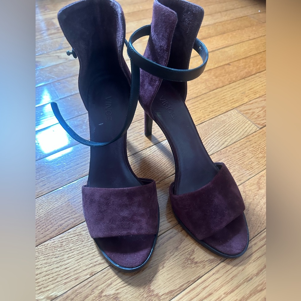Vince burgundy heels
